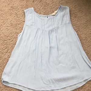 Baby blue blousy tank